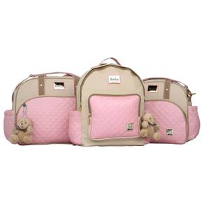 Kit Bolsas Bebe Maternidade Enxoval G, M, Mochila E Trocador