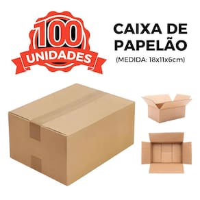 100 Caixas De Papelão Para Envios Pac Mini 18X11X6