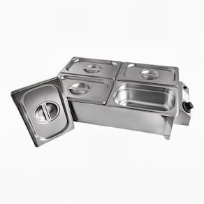 Buffet Rechaud 4 Cubas Elétrico Inox 127V Profissional