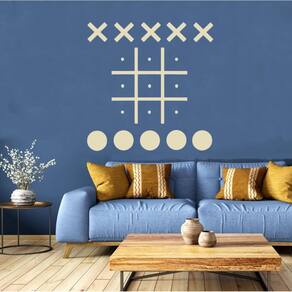 Jogo magnético Tic Tac Toe de montagem na parede DUOLIYBC para crianças e adultos