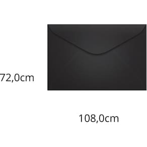 Envelope Visita Colorido 72x108mm Preto 100un 80g - Scrity