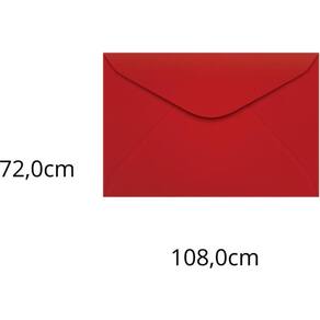 Envelope Visita Colorido 72x108 Vermelho Tóquio 80g 100un