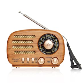 Alto-falante Bluetooth ONCHEER Portable Vintage Decor Radio