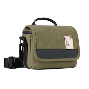 Bolsa para câmera Besnfoto, pequena lona impermeável sem espelho