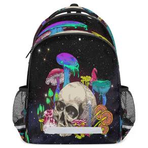 Mochila YoCosy Galaxy Space Star Colorful Mushroom Skull