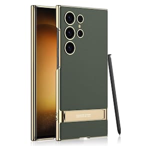 Capa Miimall Slim Leather com suporte para Samsung Galaxy S24 Ultra
