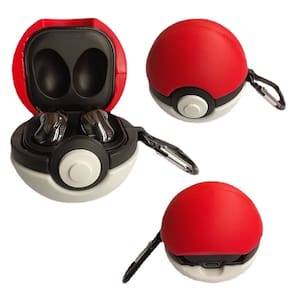 Capa AOLABOKY Cute 3D Cartoon Poke Ball para Samsung Galaxy Buds