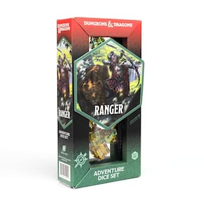 Conjunto de dados D&D Adventure (Ranger Class: Green) para os níveis 1-10