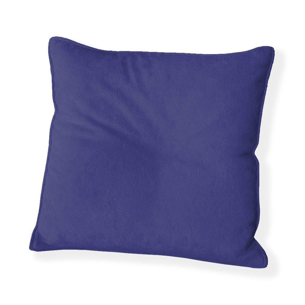 Capa Para Almofada Quadrada Boucle 40x40cm - 7 Decor Azul Marinho