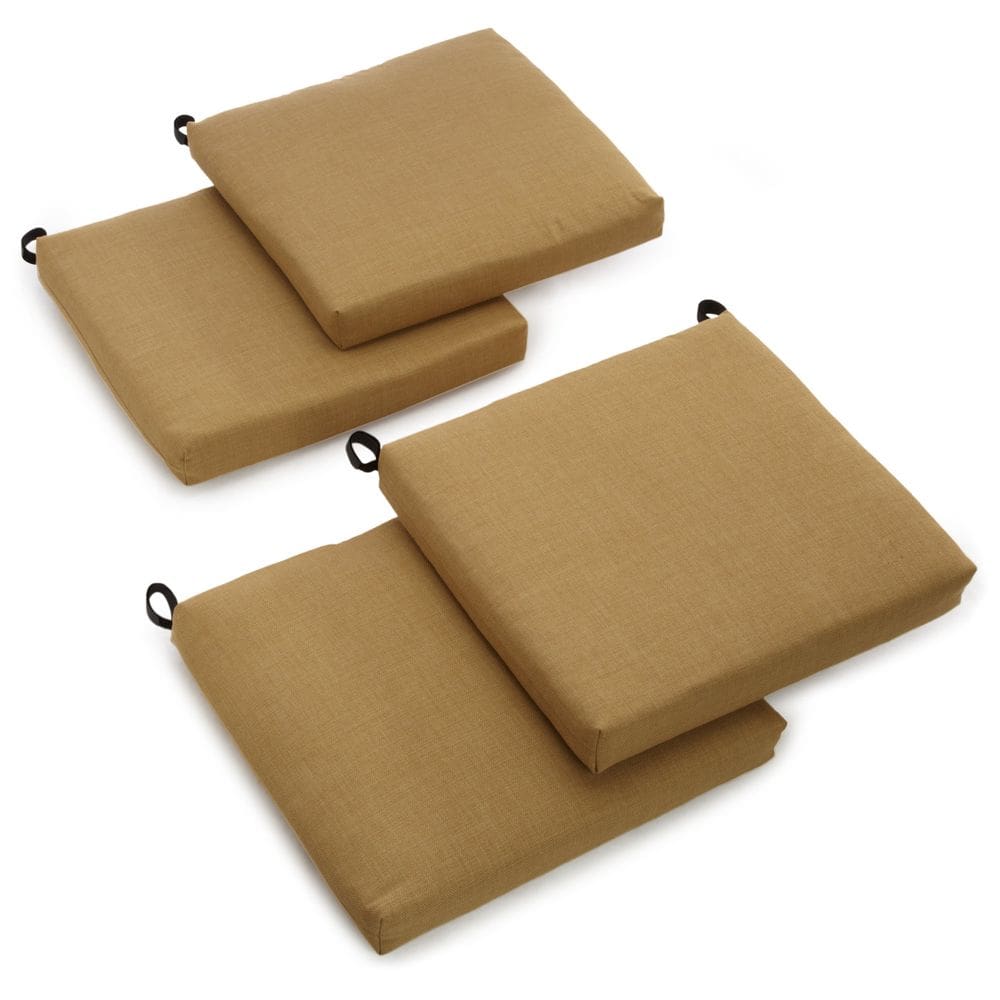 Almofadas Blazing Needles Outdoor Spun Poly 19x20x9cm Conjunto de 4