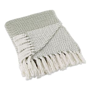 Tecido Throw DII 100% algodão, tecido de cesta, 50 x 60 cm, verde alcachofra