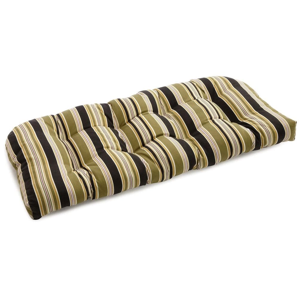 Almofada Loveseat Blazing Needles Outdoor com encosto arredondado 42x19c