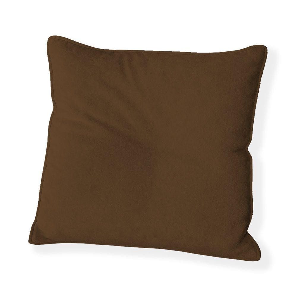 Capa Para Almofada Quadrada Boucle 50x50cm - 7 Decor Marrom