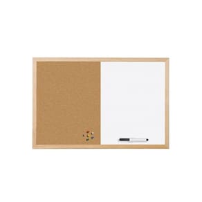 Placa combinada de cortiça e apagável a seco Mastervision 18x24cm