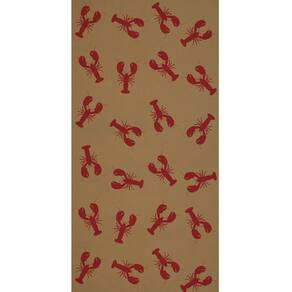 Papel Kraft em rolo de mesa Beistle Lobster multicolorido 60 cm x 15 m
