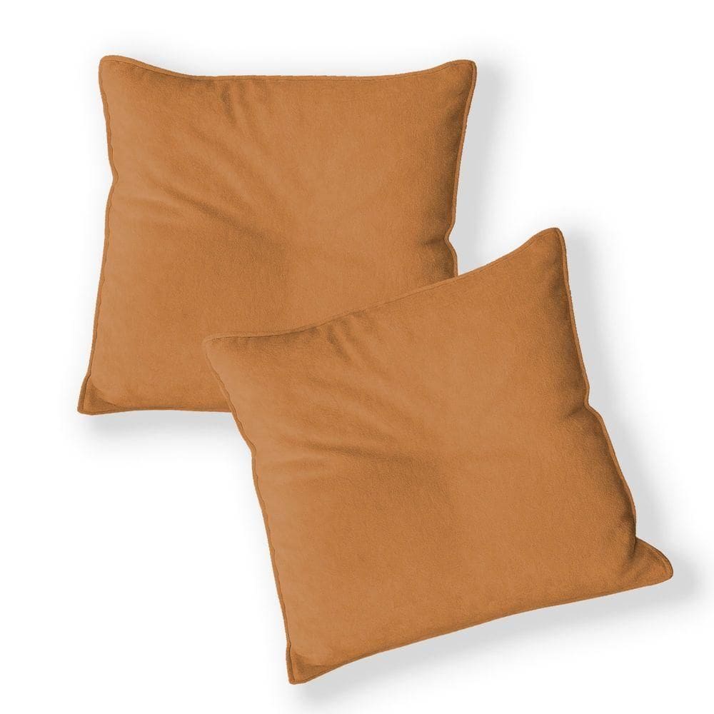 Kit 2 Capas Para Almofada Quadrada Boucle 40x40cm - 7 Decor Terracota