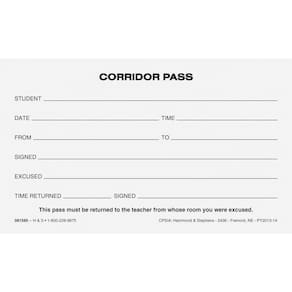 Conjunto de 10 almofadas Corridor Pass Hammond & Stephens com 100 folhas