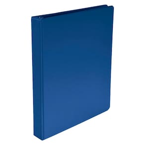 Anel redondo inteligente Binder School azul de polipropileno de 1 polegada