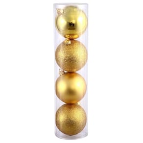 Enfeite de árvore de Natal Vickerman 35060 Gold Shatterproof