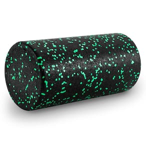 Rolo de espuma ProSourceFit de alta densidade 30 cm firme preto/verde