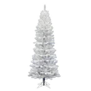 Árvore de Natal Vickerman Salem Pencil Pine 1,68 m branco apagado