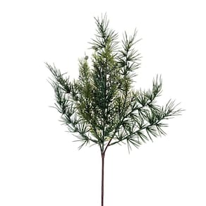 Spray de flores artificiais Vickerman Mixed Fern Cedar 18 cm, pacote com 6