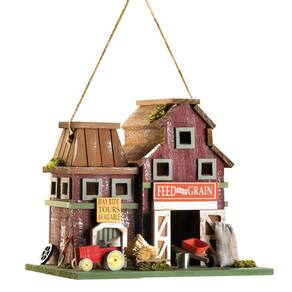 Presentes e decoração para casas de pássaros Country Farmstead Rustic Barnyard
