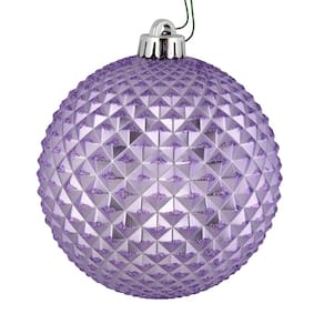 Ornamento Vickerman Lavender Durian Glitter Ball 6 cm 4 unidades