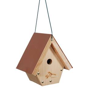 Bird House WoodLink Wren House Cedar com telhado de cobre