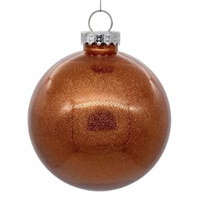 Enfeite de Natal Vickerman Clear Ball com brilho de cobre 6c