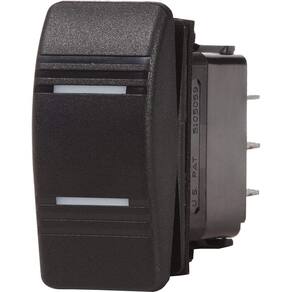 Interruptor Blue Sea Systems Contura DPDT preto - LIGADO