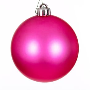 Enfeite de árvore de Natal Vickerman 694060-3 rosa quente (pacote com 12