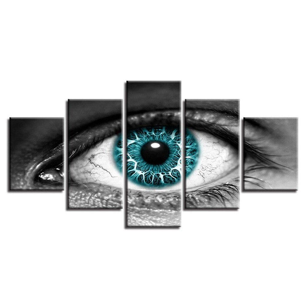 Quadro Decorativo Oftalmologista Oculista 5 Peças 115x60cm