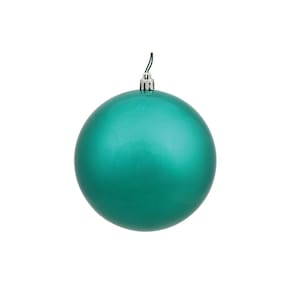 Enfeite de árvore de Natal Vickerman Teal Candy Ball, pacote com 6