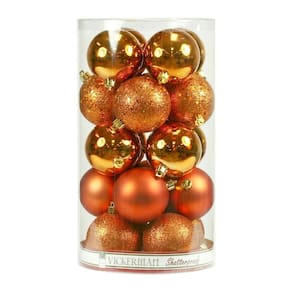 Enfeite de árvore de Natal Vickerman Burnished Orange (pacote com 16)
