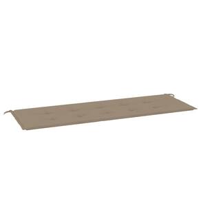 Almofada de banco de jardim VidaXL Taupe 150x50x3cm em tecido Oxford