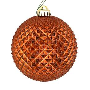 Enfeite de árvore de Natal Vickerman 6 Copper Durian Glitter