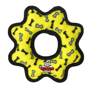Brinquedo macio para cães TUFFY Ultimate Gear Ring-Squeakers World`s Tuff