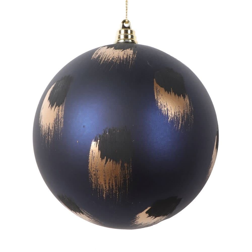 Enfeite de árvore de Natal Vickerman Midnight Blue Matte 4,75 cm