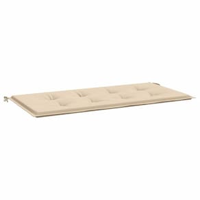 Almofada de banco de jardim VidaXL 120x50x3cm 100% poliéster bege