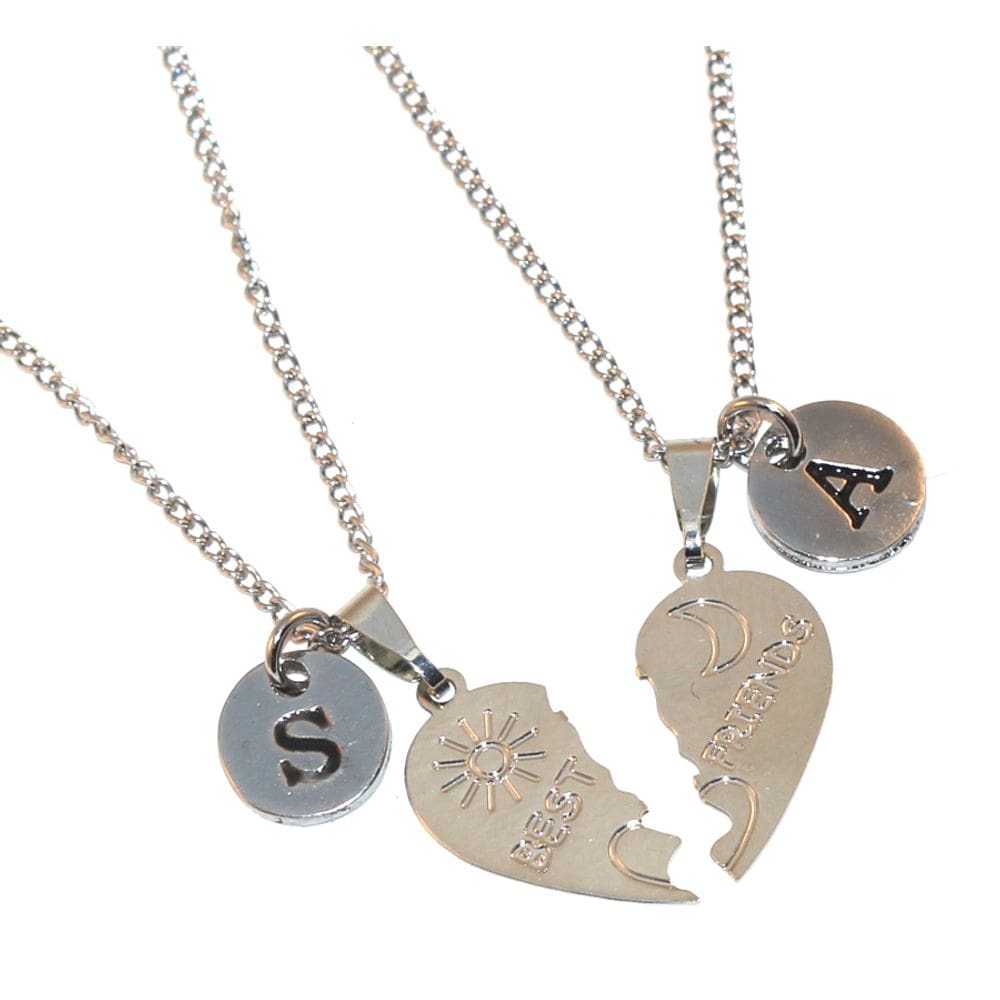 Colar Cordão Amizade Best Friends Amigas Inicial Aço Inox