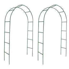 Arcos de jardim vidaXL para plantas trepadeiras Terrace Patio x2