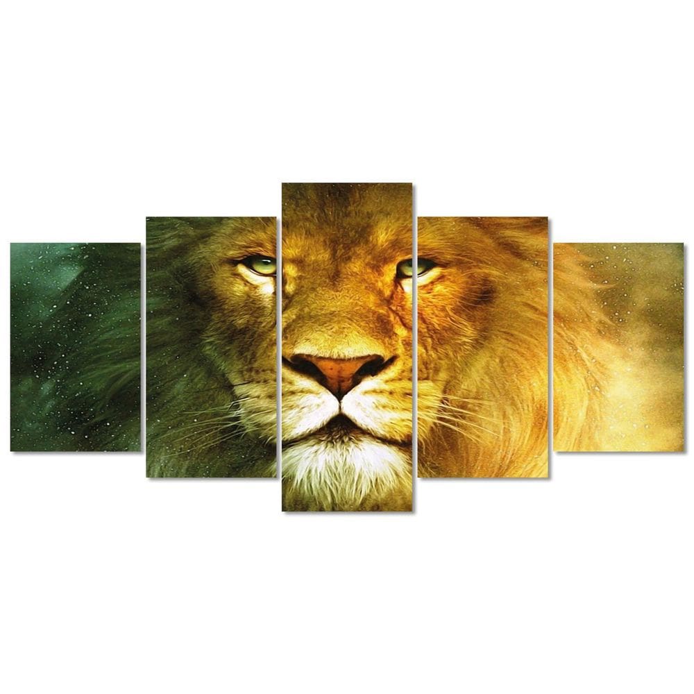 Quadro Decorativo Animal Leao Selvagem Mosaico Sala Quarto