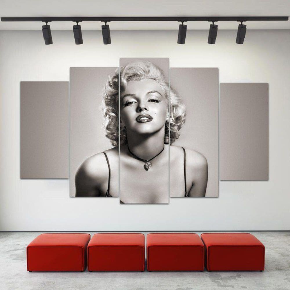 Conjuntos De Quadros 5 Peças Marilyn Monroe Para Decoraçao