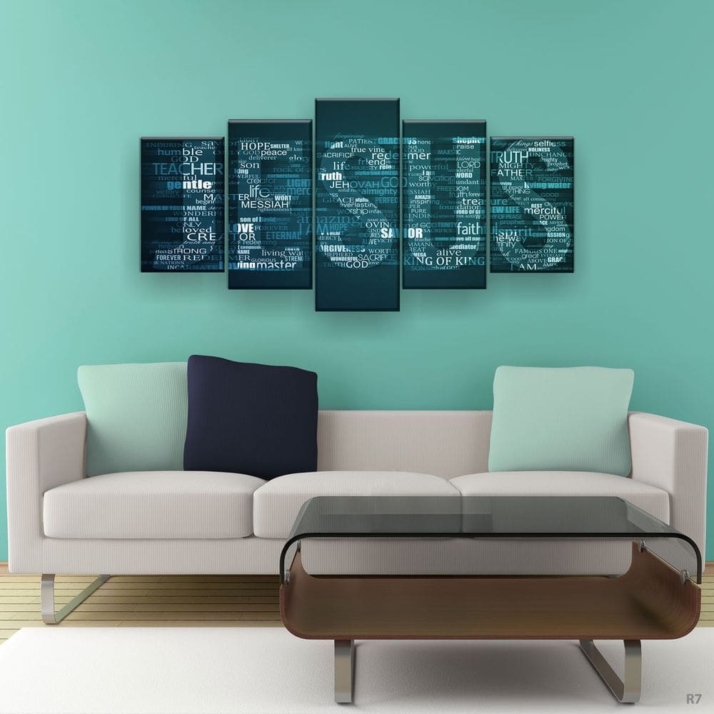 Quadro Decorativo Jesus Escrita Hd 129x61 Quarto Sala