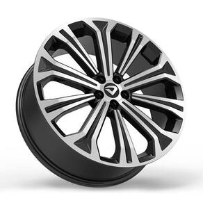 Roda Atlanta 2010 20X7,5 5X100 Et 45 Preto Diamantado