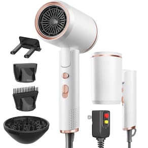 Secador de cabelo Dxliwky Portable Ionic 1600W com 3 acessórios