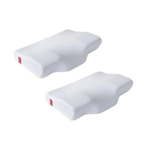 Kit Travesseiros Cervical Ortopédico Ergonômico Estilo Nasa Coluna Branco Dor Pescoço Relax