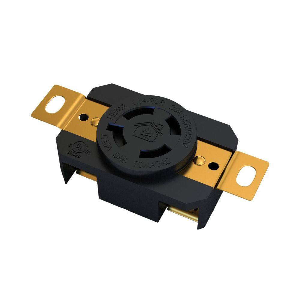 Tomada Nema L14-20R 20A 125/250V 3P+T