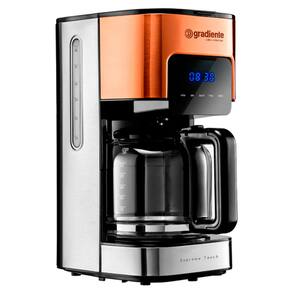 Cafeteira Touch Golden Gradiente 800W Digital Programavel Faz 38 Xicaras 127V